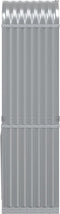 vidaXL - Haardhoutopslag - 40x45x170 - cm - gegalvaniseerd - staal - lichtgrijs