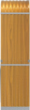 vidaXL - Haardhoutopslag - 40x45x170 - cm - gegalvaniseerd - staal - lichtbruin