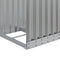 vidaXL - Haardhoutopslag - 40x45x170 - cm - gegalvaniseerd - staal - lichtgrijs