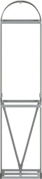 vidaXL - Haardhoutopslag - 40x45x170 - cm - gegalvaniseerd - staal - bruin