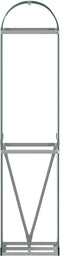 vidaXL - Haardhoutopslag - 40x45x170 - cm - gegalvaniseerd - staal - groen