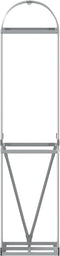 vidaXL - Haardhoutopslag - 40x45x170 - cm - gegalvaniseerd - staal - lichtgrijs