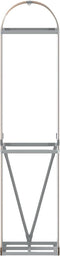 vidaXL - Haardhoutopslag - 40x45x170 - cm - gegalvaniseerd - staal - lichtbruin