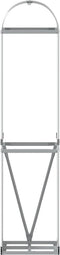 vidaXL - Haardhoutopslag - 40x45x170 - cm - gegalvaniseerd - staal - zilverkleurig