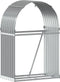 vidaXL - Haardhoutopslag - 80x45x120 - cm - gegalvaniseerd - staal - lichtgrijs