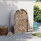 vidaXL - Haardhoutopslag - 80x45x120 - cm - gegalvaniseerd - staal - zilverkleurig