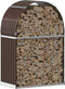 vidaXL - Haardhoutopslag - 80x45x120 - cm - gegalvaniseerd - staal - bruin