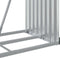 vidaXL - Haardhoutopslag - 80x45x120 - cm - gegalvaniseerd - staal - bruin