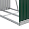 vidaXL - Haardhoutopslag - 80x45x120 - cm - gegalvaniseerd - staal - groen