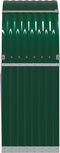 vidaXL - Haardhoutopslag - 80x45x120 - cm - gegalvaniseerd - staal - groen