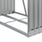 vidaXL - Haardhoutopslag - 80x45x120 - cm - gegalvaniseerd - staal - lichtgrijs