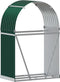 vidaXL - Haardhoutopslag - 80x45x120 - cm - gegalvaniseerd - staal - groen