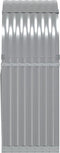 vidaXL - Haardhoutopslag - 80x45x120 - cm - gegalvaniseerd - staal - lichtgrijs