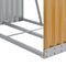 vidaXL - Haardhoutopslag - 80x45x120 - cm - gegalvaniseerd - staal - lichtbruin