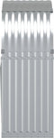 vidaXL - Haardhoutopslag - 80x45x120 - cm - gegalvaniseerd - staal - zilverkleurig
