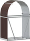 vidaXL - Haardhoutopslag - 80x45x120 - cm - gegalvaniseerd - staal - bruin