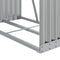 vidaXL - Haardhoutopslag - 80x45x120 - cm - gegalvaniseerd - staal - zilverkleurig