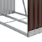 vidaXL - Haardhoutopslag - 80x45x120 - cm - gegalvaniseerd - staal - bruin