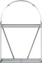 vidaXL - Haardhoutopslag - 80x45x120 - cm - gegalvaniseerd - staal - zilverkleurig