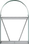 vidaXL - Haardhoutopslag - 80x45x120 - cm - gegalvaniseerd - staal - groen