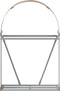 vidaXL - Haardhoutopslag - 80x45x120 - cm - gegalvaniseerd - staal - lichtbruin