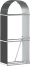 vidaXL - Haardhoutopslag - 80x45x190 - cm - gegalvaniseerd - staal - antraciet