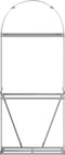 vidaXL - Haardhoutopslag - 80x45x190 - cm - gegalvaniseerd - staal - lichtgrijs