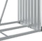 vidaXL - Haardhoutopslag - 80x45x190 - cm - gegalvaniseerd - staal - antraciet