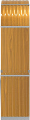 vidaXL - Haardhoutopslag - 80x45x190 - cm - gegalvaniseerd - staal - lichtbruin