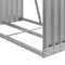 vidaXL - Haardhoutopslag - 80x45x190 - cm - gegalvaniseerd - staal - lichtgrijs