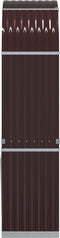 vidaXL - Haardhoutopslag - 80x45x190 - cm - gegalvaniseerd - staal - bruin