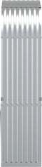 vidaXL - Haardhoutopslag - 80x45x190 - cm - gegalvaniseerd - staal - zilverkleurig
