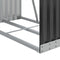 vidaXL - Haardhoutopslag - 80x45x190 - cm - gegalvaniseerd - staal - antraciet