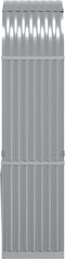 vidaXL - Haardhoutopslag - 80x45x190 - cm - gegalvaniseerd - staal - lichtgrijs
