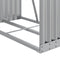 vidaXL - Haardhoutopslag - 80x45x190 - cm - gegalvaniseerd - staal - zilverkleurig