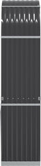 vidaXL - Haardhoutopslag - 80x45x190 - cm - gegalvaniseerd - staal - antraciet