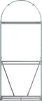 vidaXL - Haardhoutopslag - 80x45x190 - cm - gegalvaniseerd - staal - groen
