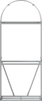 vidaXL - Haardhoutopslag - 80x45x190 - cm - gegalvaniseerd - staal - antraciet