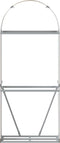 vidaXL - Haardhoutopslag - 80x45x190 - cm - gegalvaniseerd - staal - lichtbruin