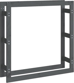 vidaXL - Haardhoutrek - 100x25x100 - cm - massief - grenenhout - grijs