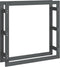 vidaXL - Haardhoutrek - 100x25x100 - cm - massief - grenenhout - grijs