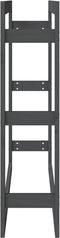vidaXL - Haardhoutrek - 100x25x100 - cm - massief - grenenhout - grijs