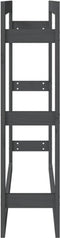 vidaXL - Haardhoutrek - 100x25x100 - cm - massief - grenenhout - grijs