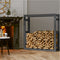 vidaXL - Haardhoutrek - 100x25x100 - cm - massief - grenenhout - grijs