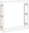 vidaXL - Haardhoutrek - 100x25x100 - cm - massief - grenenhout - wit