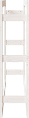 vidaXL - Haardhoutrek - 100x25x100 - cm - massief - grenenhout - wit