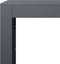 vidaXL - Haardhoutrek - 100x40x100 - cm - staal - antracietkleurig
