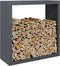 vidaXL - Haardhoutrek - 100x40x100 - cm - staal - antracietkleurig
