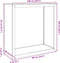 vidaXL - Haardhoutrek - 100x40x100 - cm - staal - groen