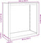 vidaXL - Haardhoutrek - 100x40x100 - cm - staal - wit